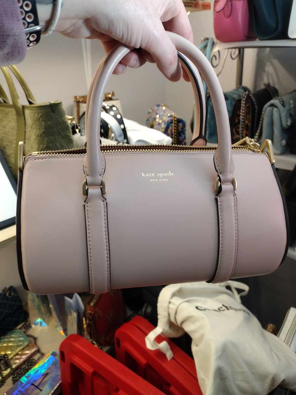 HTF Kate Spade NY Spade Icon Small Barrel Bag